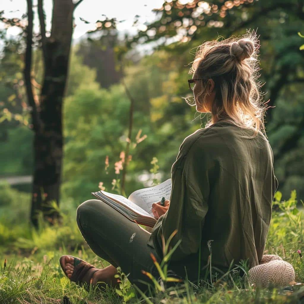Person reflecting in nature, symbolizing the emotional benefits and resilience gained from therapy
