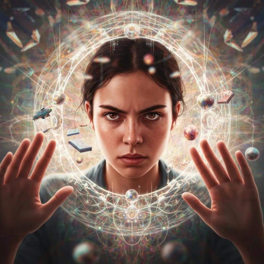 Artistic depiction of perceptual distortions experienced in rare mental health disorders, highlighting the surreal nature of symptoms