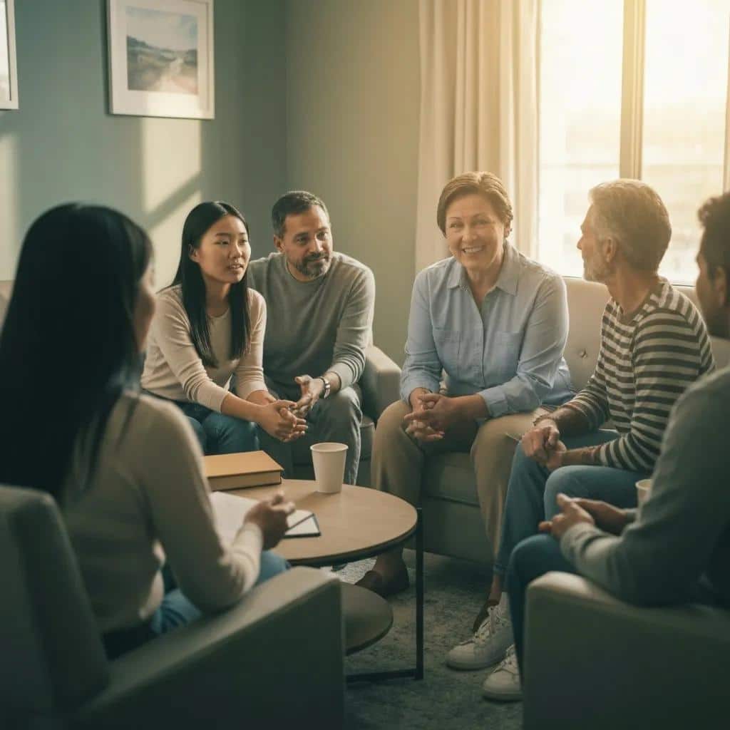 Group therapy session highlighting the importance of integrated treatment for dual diagnosis