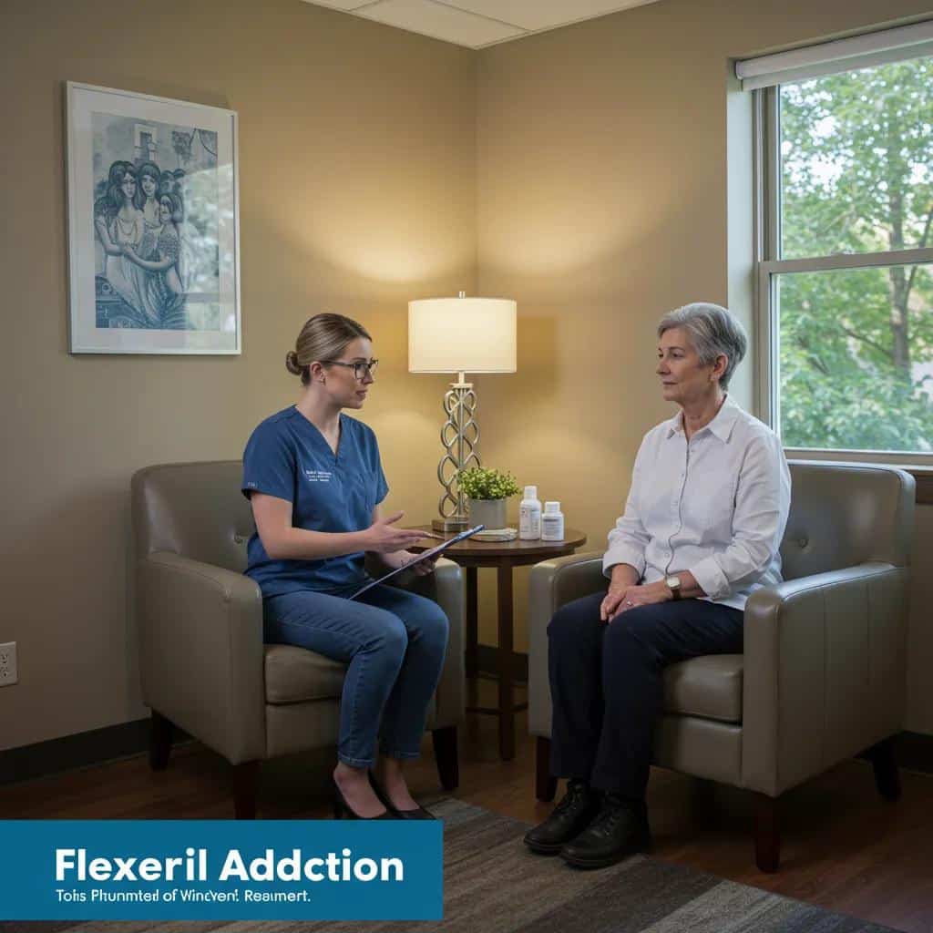 Compassionate therapy session focused on Flexeril addiction treatment