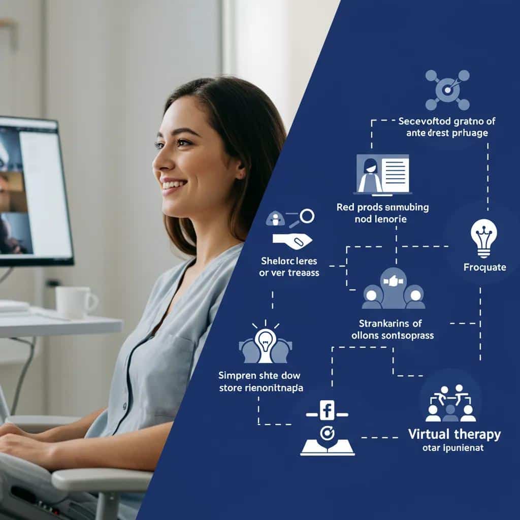 Patient enjoying the benefits of virtual therapy, highlighting accessibility and flexibility in OCD treatment