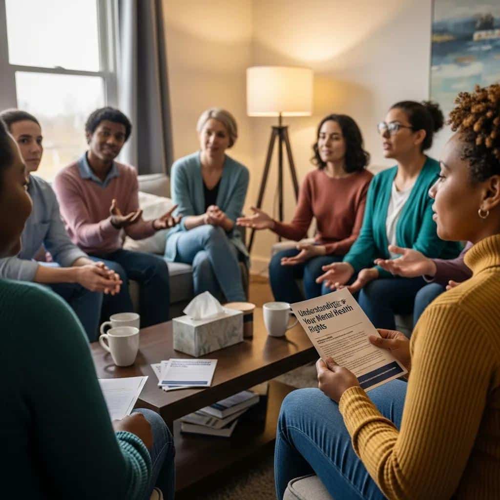 Supportive discussion group focused on understanding legal criteria for mental disability