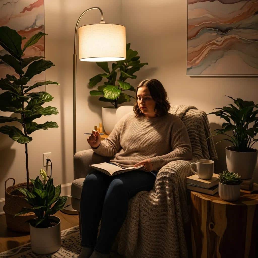 Understanding Borderline Personality Disorder with a person reflecting in a calming environment